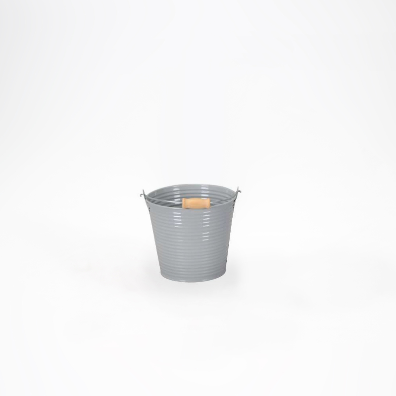 Balde Zinco 13cm - Cinzento